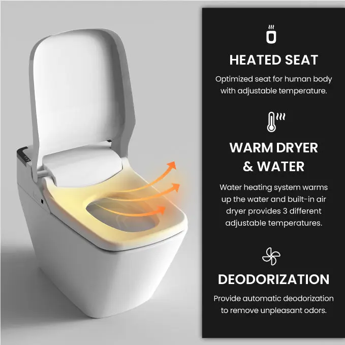 VOVO Bidet Toilet TCB-090S - Made in Korea - Image 4