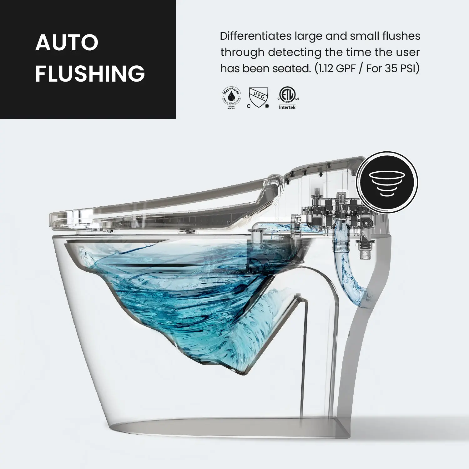 VOVO Bidet Toilet TCB-8100W - Made in Korea - Image 3